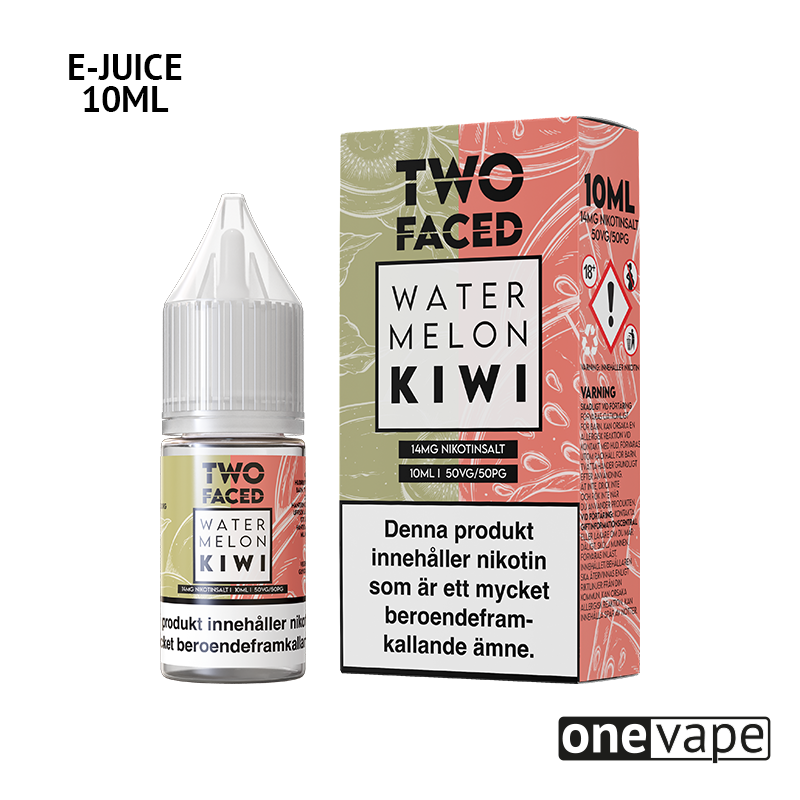 Two Faced - Watermelon Kiwi (10ml, Nic Salt)