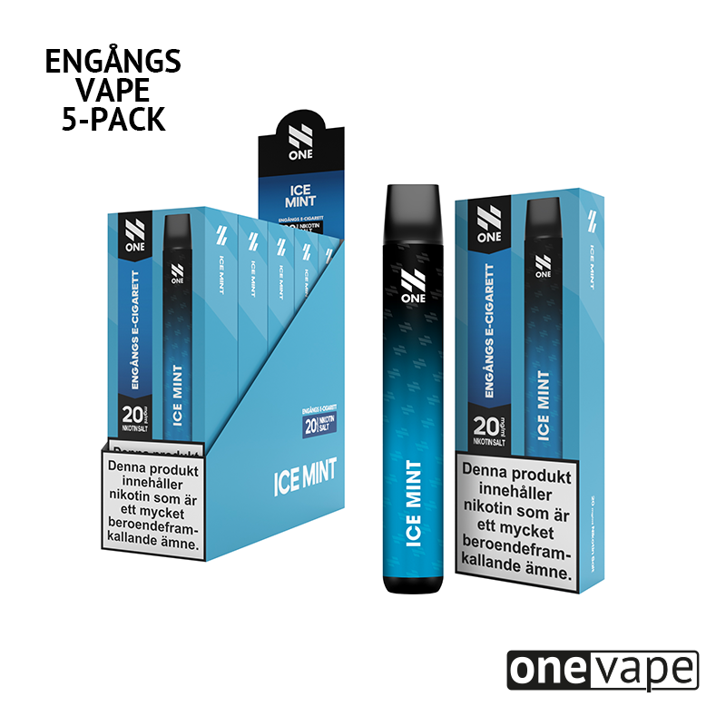 N One Engångs Vape - Ice Mint (5-Pack)