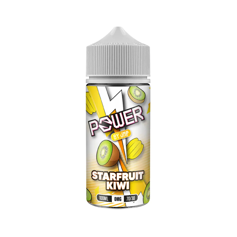 Power by jnp Starfruit Kiwi originalflaska mot vit bakgrund