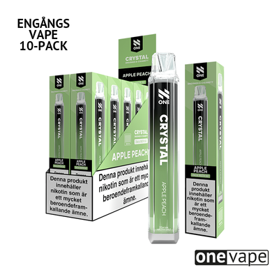 N One Crystal Mesh Engångs Vape - Apple Peach (10-Pack)