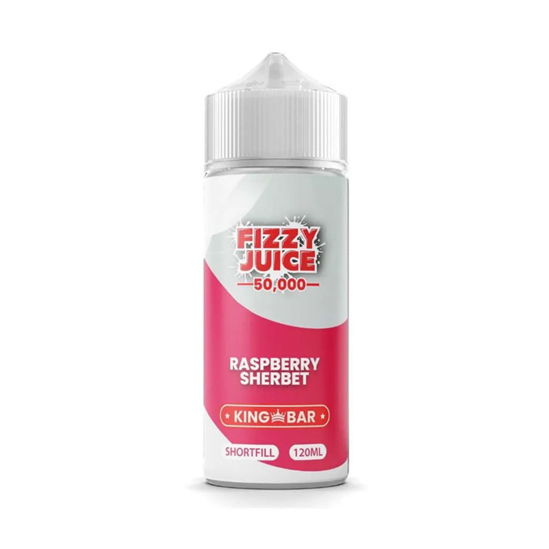 fizzy king bar Raspberry Sherbet originalflaska mot vit bakgrund