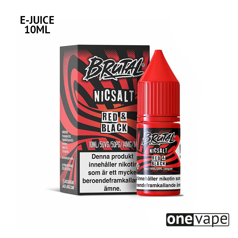 Just Juice Brutal - Red & Black (10ml, Nic Salt)