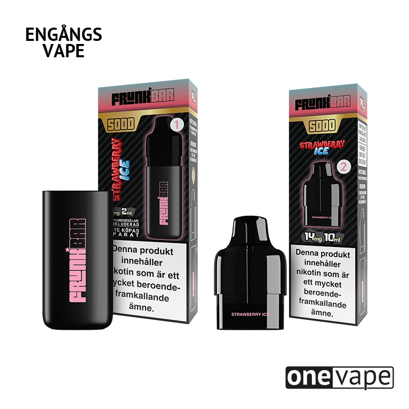 Frunk 5000 Engångs Vape - Strawberry Ice