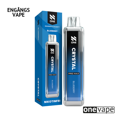 N One Crystal ZERO Engångs Vape - Blueberry