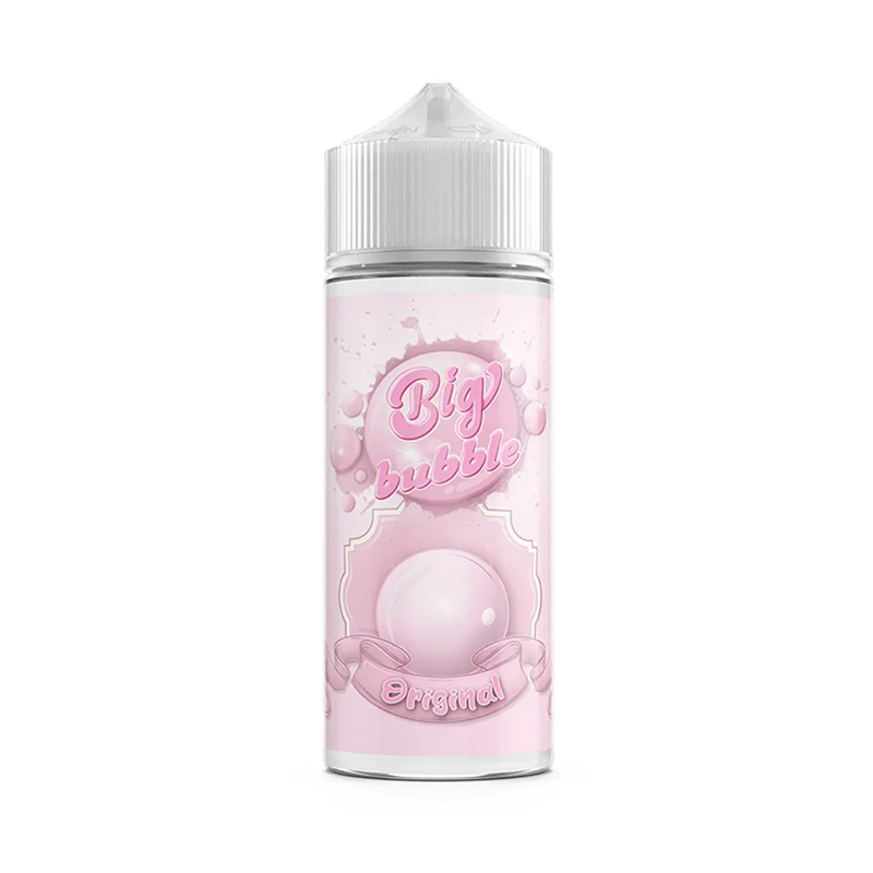 big bubble original orginalflaska mot vit bakgrund