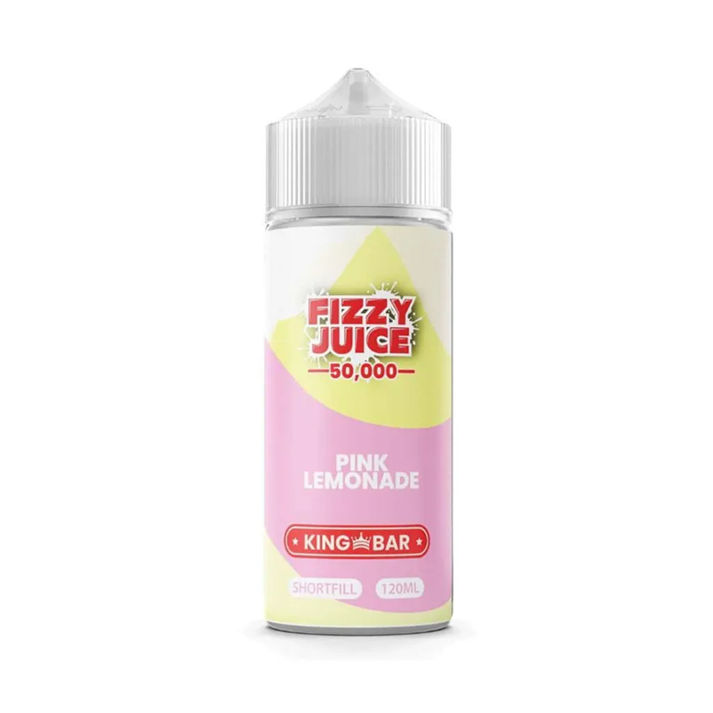 fizzy king bar Pink Lemonade originalflaska mot vit bakgrund