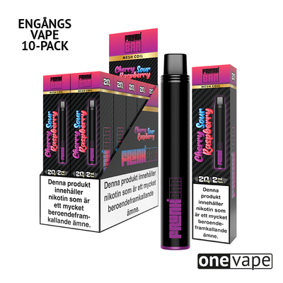 Frunk Bar Mesh Engångs Vape - Cherry Sour Raspberry (10-Pack)