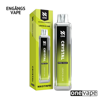 N One Crystal ZERO Engångs Vape - Lemon & Lime