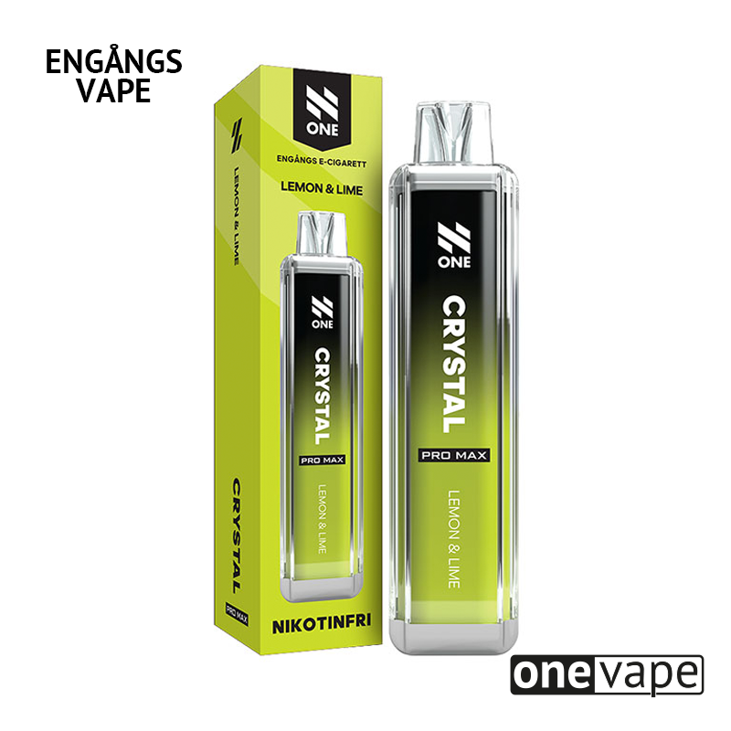 N One Crystal ZERO Engångs Vape - Lemon & Lime
