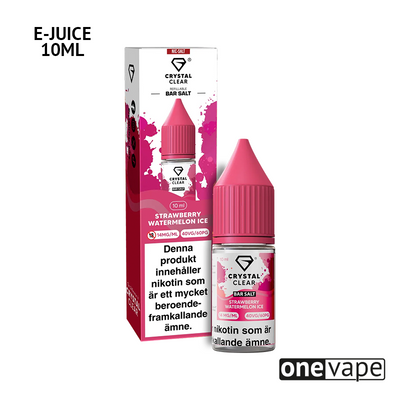 Crystal Clear - Strawberry Watermelon Ice (10ml, Nic Salt)