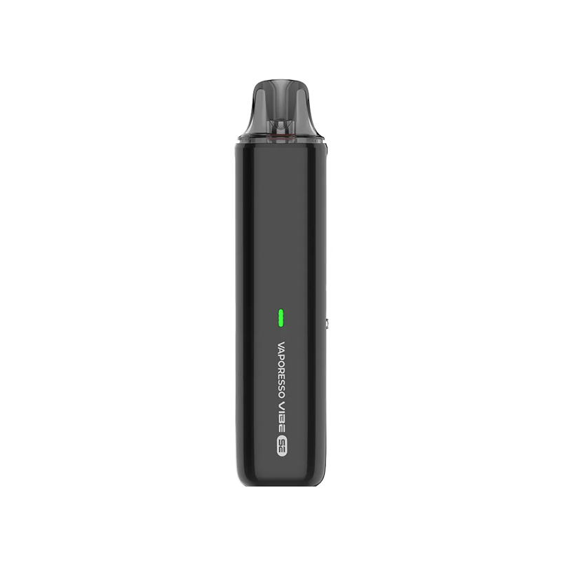 Vaporesso VIBE SE i färgen Black – kompakt e-cigarett med RGB-indikator och svart design