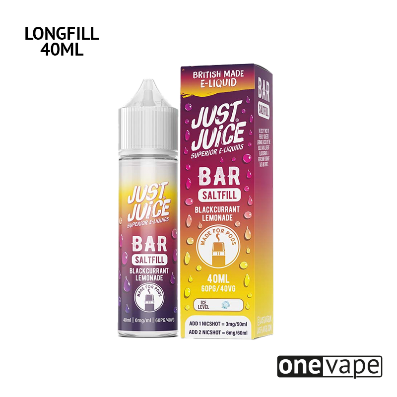 Just Juice Bar - Blackcurrant Lemonade (40ml Longfill)