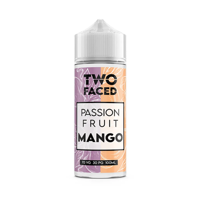 two faced Passion Fruit Mango orginalflaska mot vit bakgrund