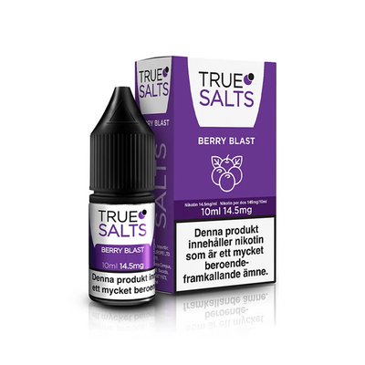 True Salts Berry Blast flaska bredvid originalfärpackning