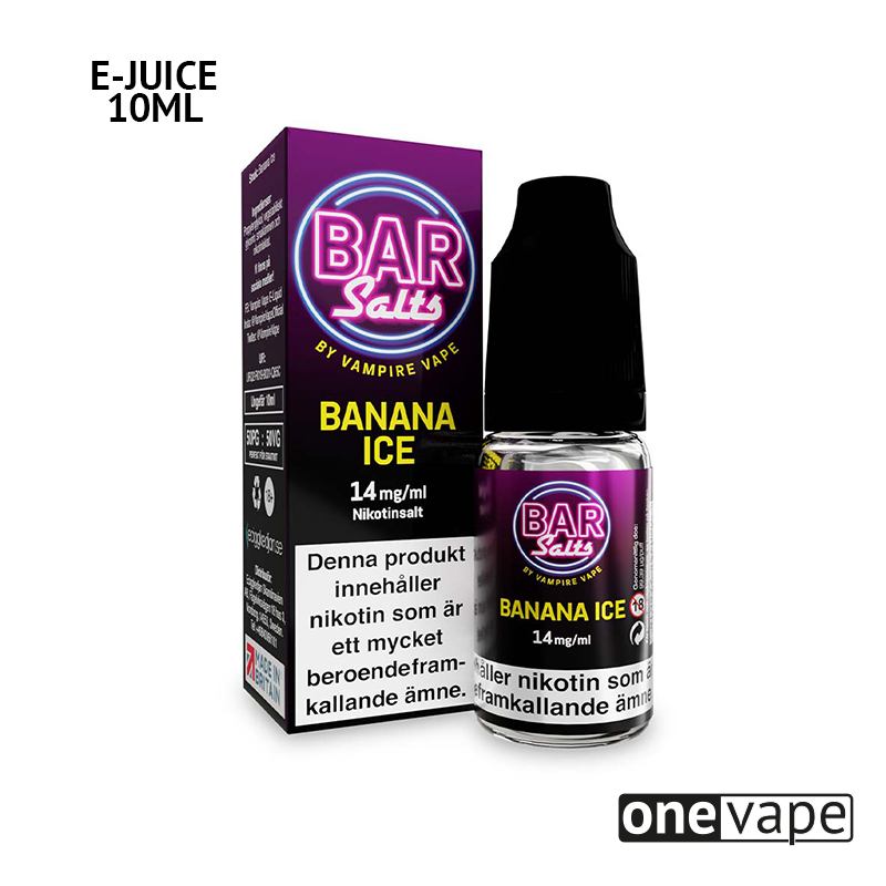Bar Salts - Banana Ice (10ml, Nic Salt)