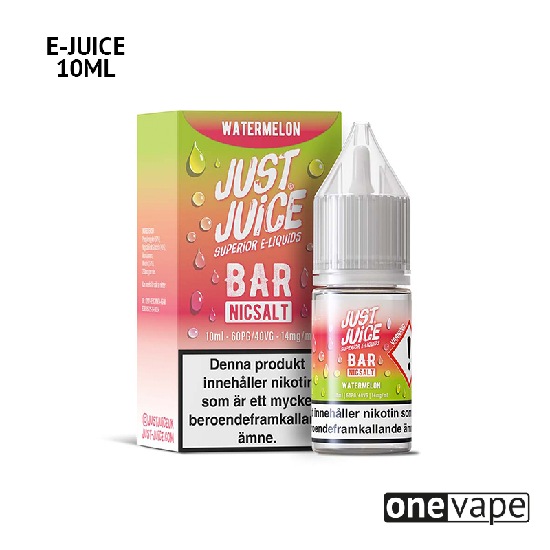 Just Juice Bar - Watermelon (10ml, Nic Salt)