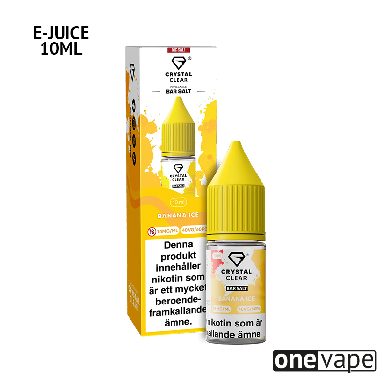 Crystal Clear - Banana Ice (10ml, Nic Salt)