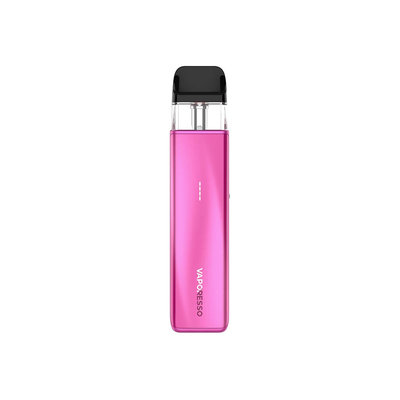 Vaporesso XROS 5 MINI i färgen Rose Red – kompakt e-cigarett med transparent pod och stilren design i rosa utförande