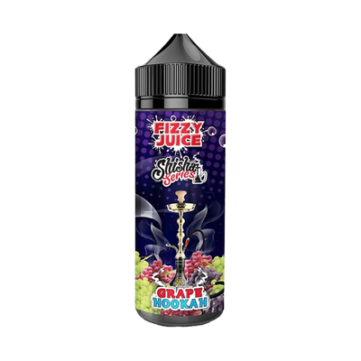 fizzy Shisha Grape Hookah originalflaska mot vit bakgrund