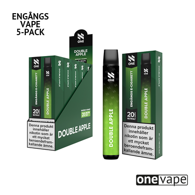 N One Engångs Vape - Double Apple (5-Pack)