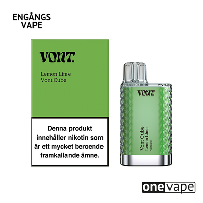 Vont Cube Engångs Vape - Lemon Lime