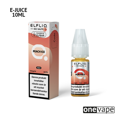 ElfLiq - Peach Ice (10ml, Nic Salt)