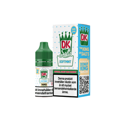 DK Salts Softmint flaska bredvid orginalförpackning