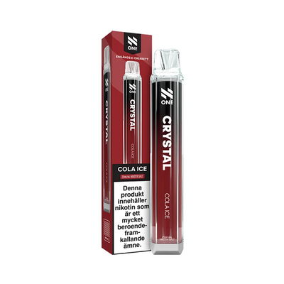 Engångsvape N One Crystal Cola Ice bredvid originalförpackning