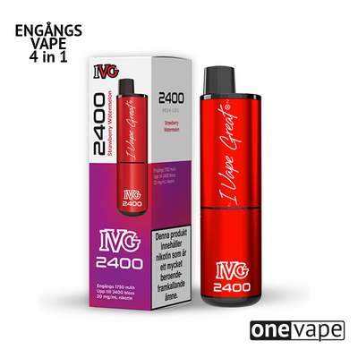 IVG 2400 4in1 Mesh Engångs Vape - Strawberry Watermelon
