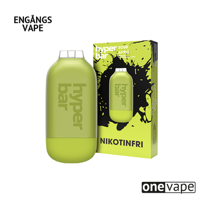 Hyper Bar ZERO Mesh Engångs Vape - Sour Apple