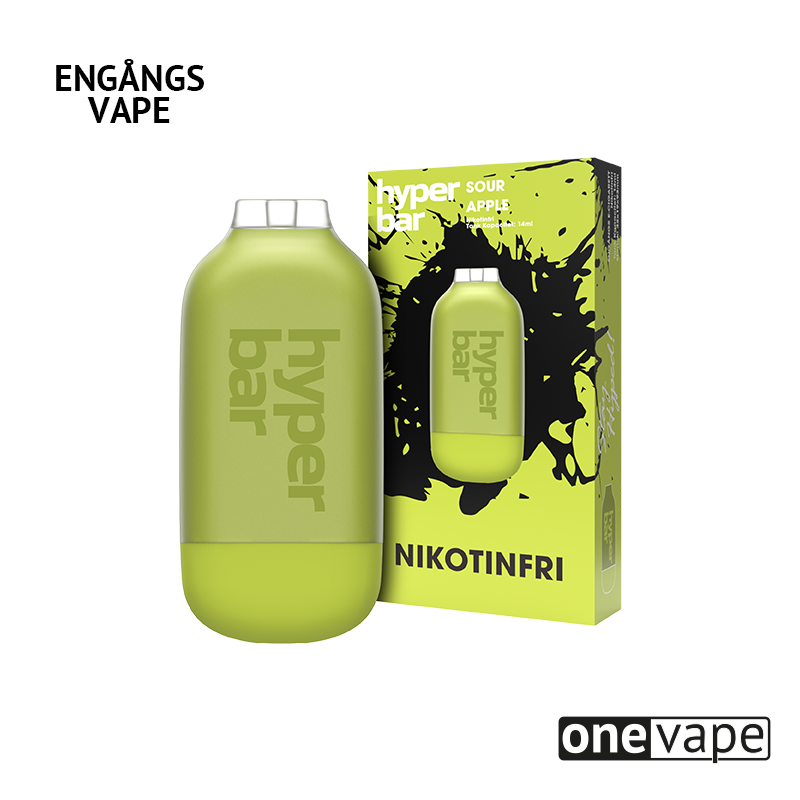 Hyper Bar ZERO Mesh Engångs Vape - Sour Apple
