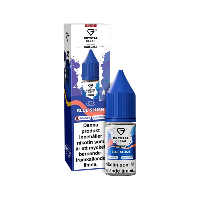 Crystal Clear - Blue Slush (10ml, Nic Salt)