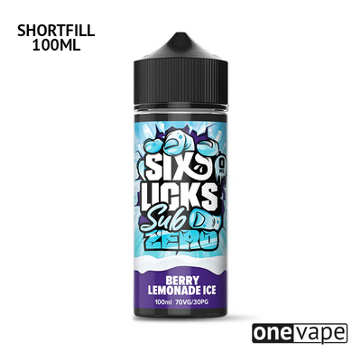 Six Licks Sub Zero - Berry Lemonade Ice (100ml Shortfill)