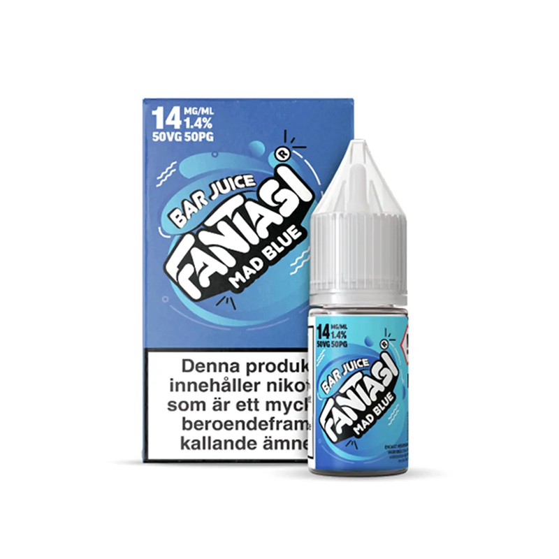 Fantasi Bar Salt - Mad Blue (10ml, Nic Salt)