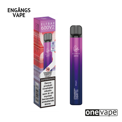 Elfbar V2 Mesh Engångs Vape - Strawberry Raspberry Cherry Ice
