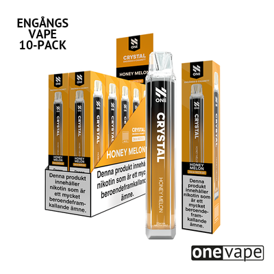 N One Crystal Mesh Engångs Vape - Honey Melon (10-Pack)