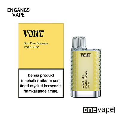 Vont Cube Engångs Vape - Bon Bon Banana