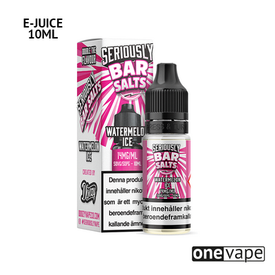 Seriously Bar Salts - Watermelon Ice (10ml, Nic Salt)
