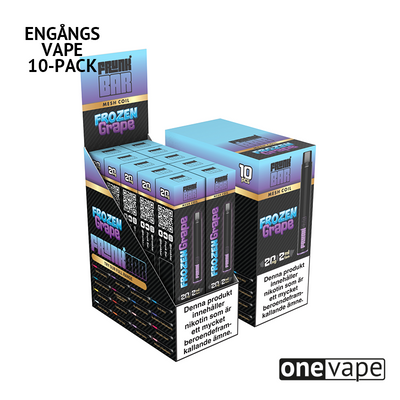 Frunk Bar Mesh Engångs Vape - Frozen Grape (10-Pack