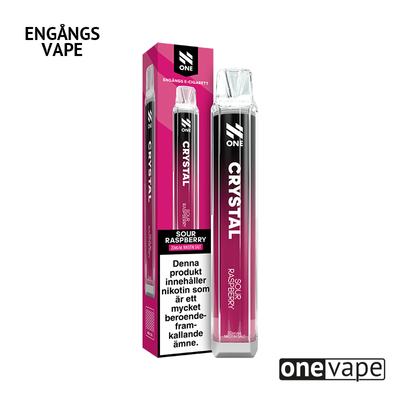 N One Crystal Mesh Engångs Vape - Sour Raspberry