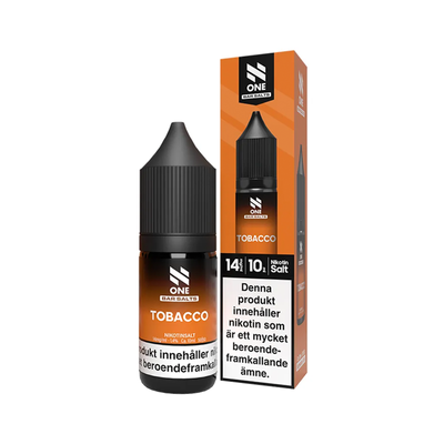 E-juice N One Bar Salts Tobacco 14 mg 10 ml med flaska och kartong