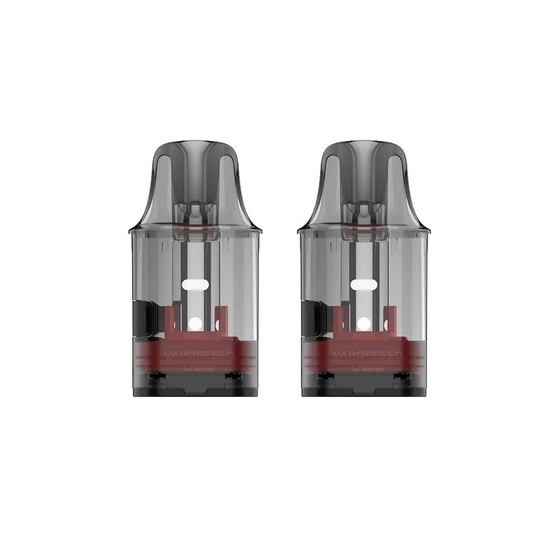 Vaporesso VIBE Dual Mesh poddar 2-pack – ersättningspoddar med transparent design och 4,5 ml kapacitet för VIBE-serien