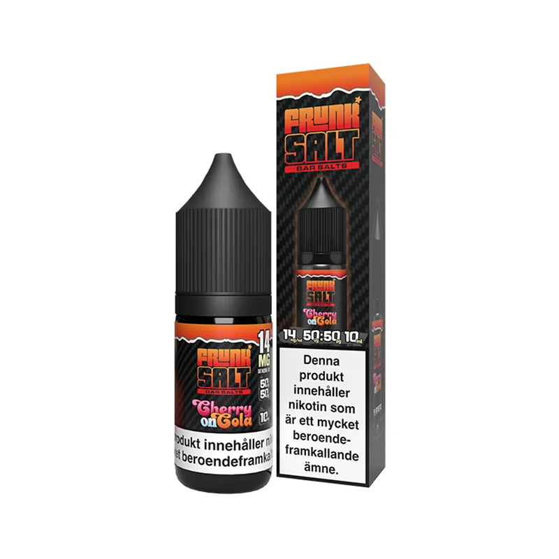 E-juice Frunk Bar Salt Cherry on Cola 14 mg 10 ml med flaska och kartong