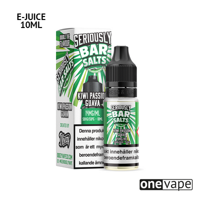 Seriously Bar Salts - Kiwi Passion Guava (10ml, Nic Salt)