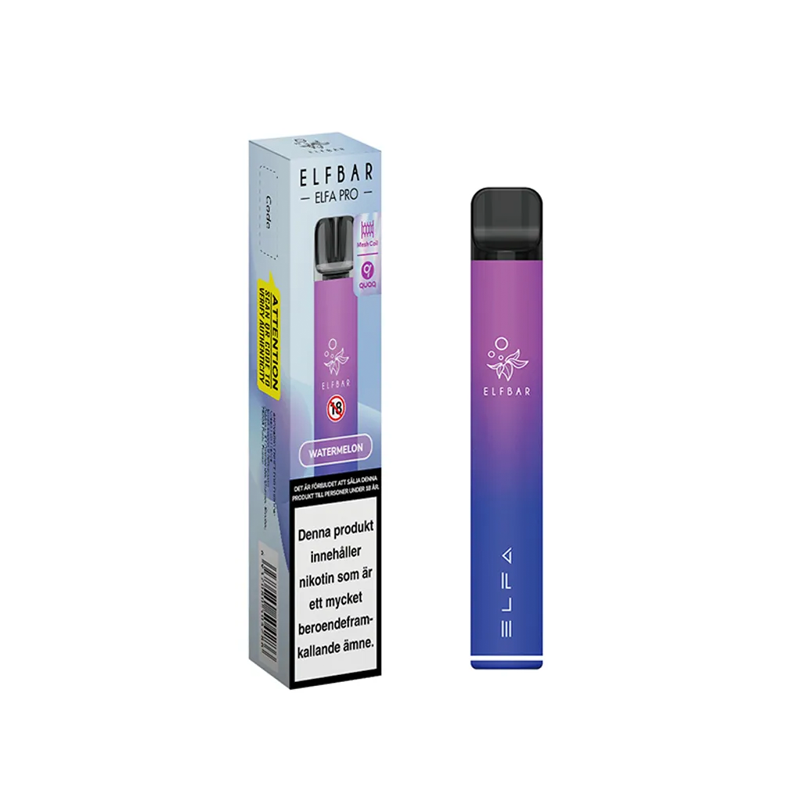 Elfa Mesh Pod Kit Aurora Purple Watermelon med batteri och förpackning