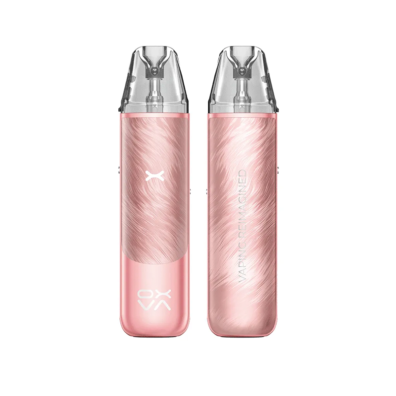 OXVA NeXLIM GO i färgen Rose Pink – e-cigarett med transparent pod, toppfyllning och stilren rosa design