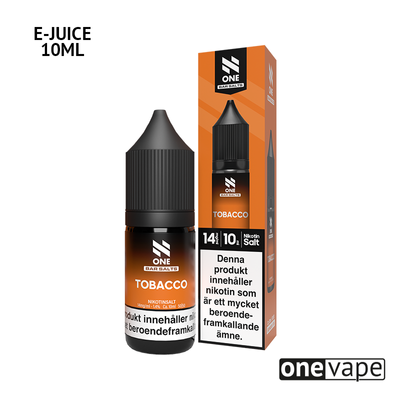 N One Salt - Tobacco (10ml, Nic Salt)