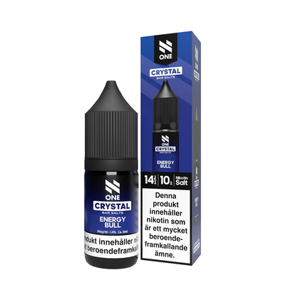 E-juice N One Bar Salts Energy Bull 14 mg 10 ml med flaska och kartong
