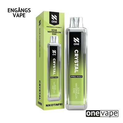 N One Crystal ZERO Engångs Vape - Sour Watermelon Kiwi