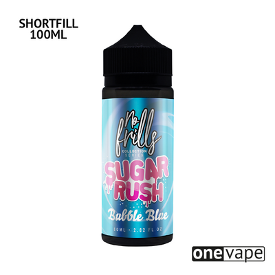 No Frills Sugar Rush - Bubble Blue (100ml Shortfill)